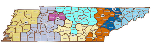 Redistricting maps - Tennessee Electric Cooperative Association